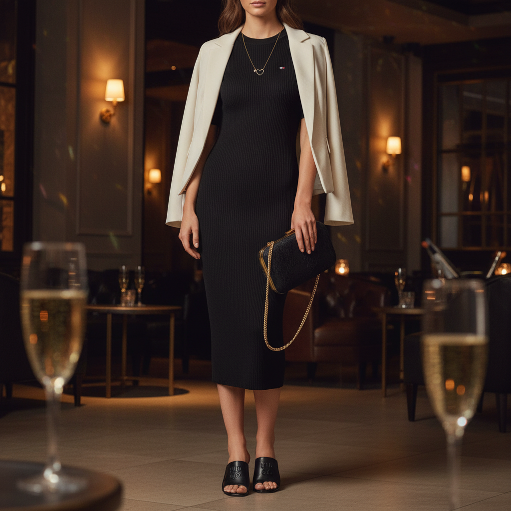 cocktail dress in black