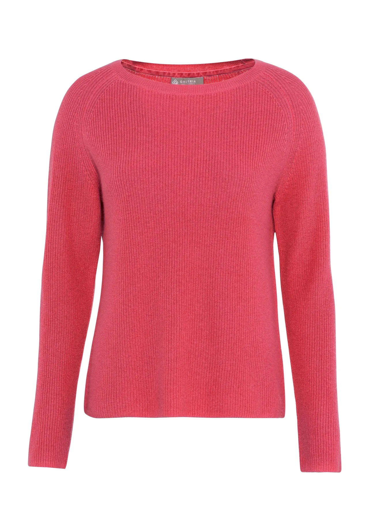 GALERIA Seide-Cashmere Pullover "Turin", Rundhals-Ausschnitt, für Damen, rot, 46