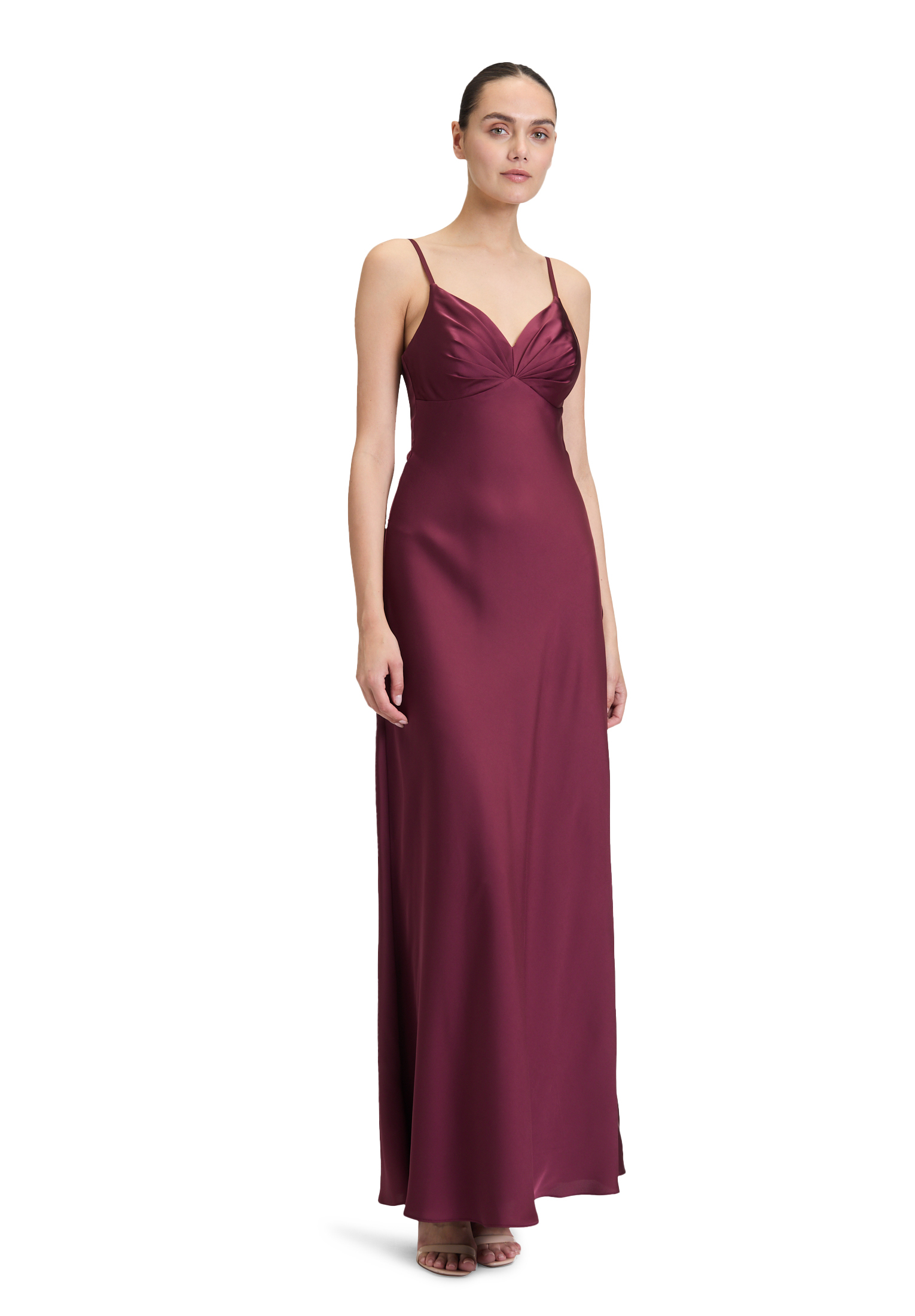 Vera Mont Abendkleid schmal geschnitten, rot, 34