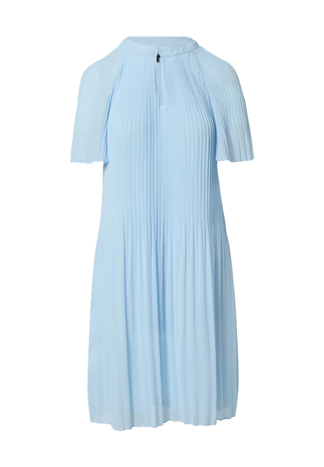 comma, Blusenkleid, Halbarm, Schlüsselloch-Ausschnitt, für Damen, blau, 36