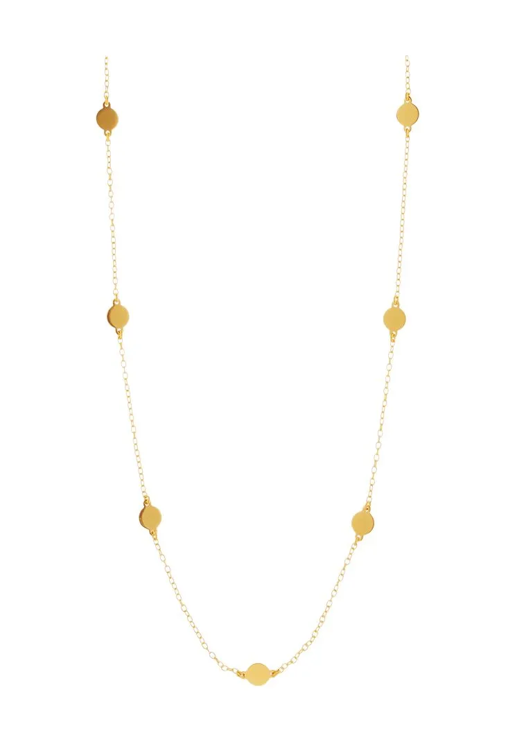 Leaf Damen Kette, 925er Silber, SILBER 925/GELBGOL