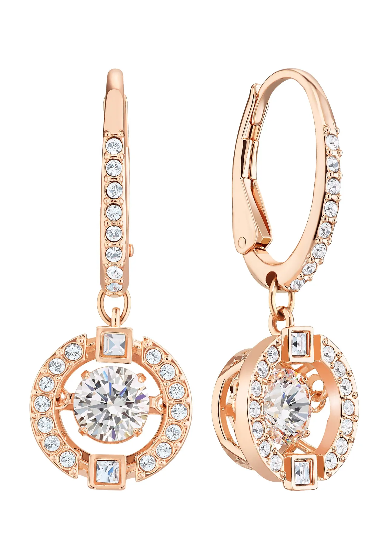 SWAROVSKI Damen Ohrhänger "Sparkling Dance 5504753", roségold