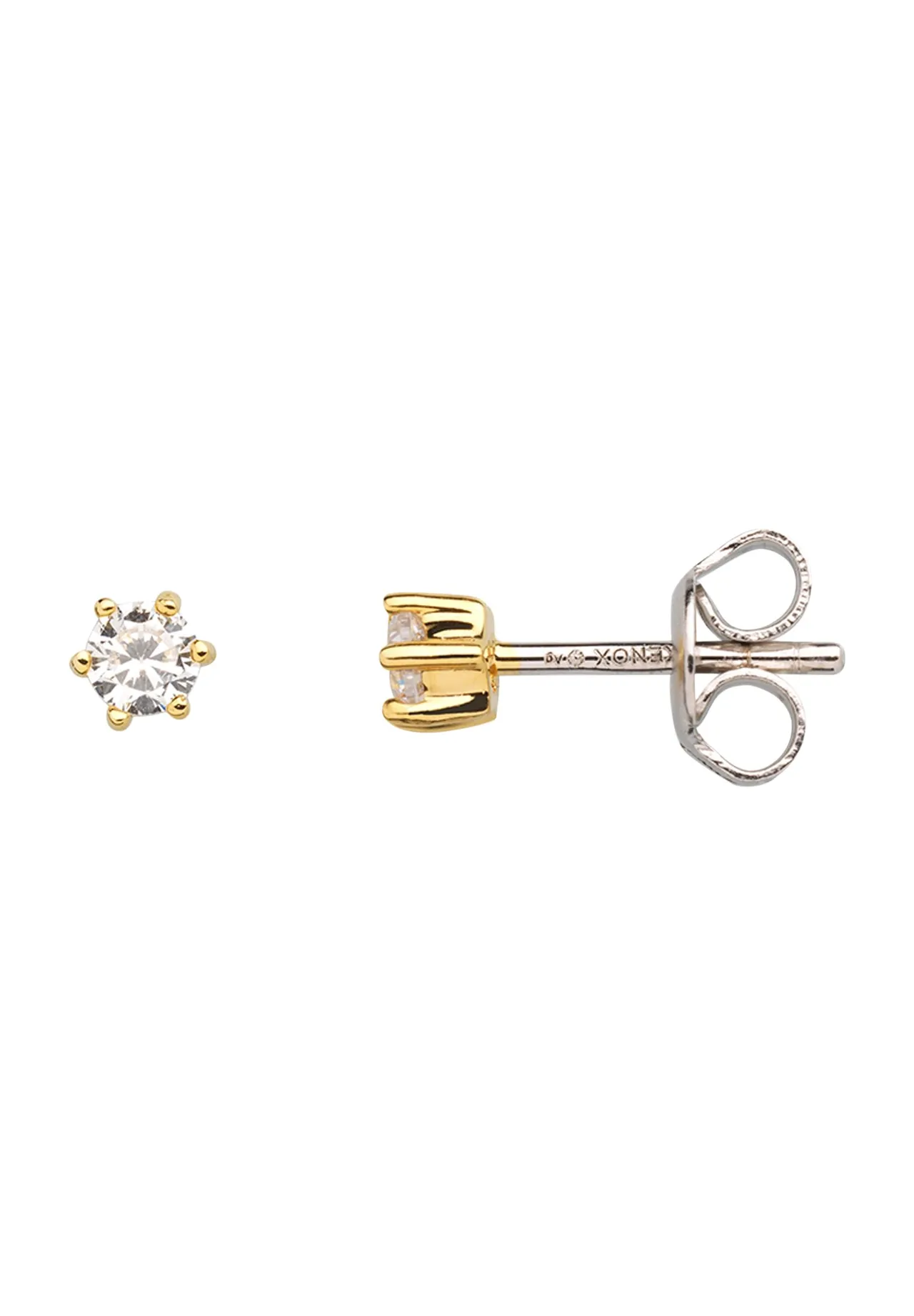 XENOX Damen Ohrstecker "XS3516G", 925er Silber, gold