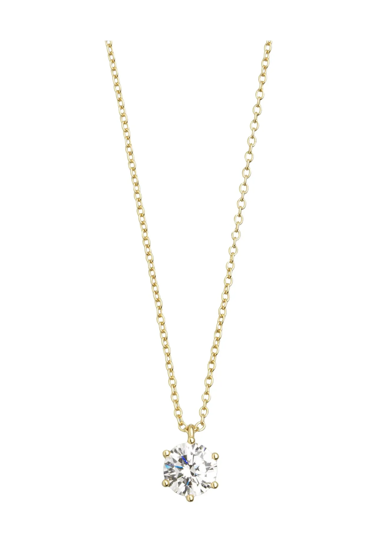 XENOX Damen Kette mit Anhänger "XS7175G", 925er Silber, gold