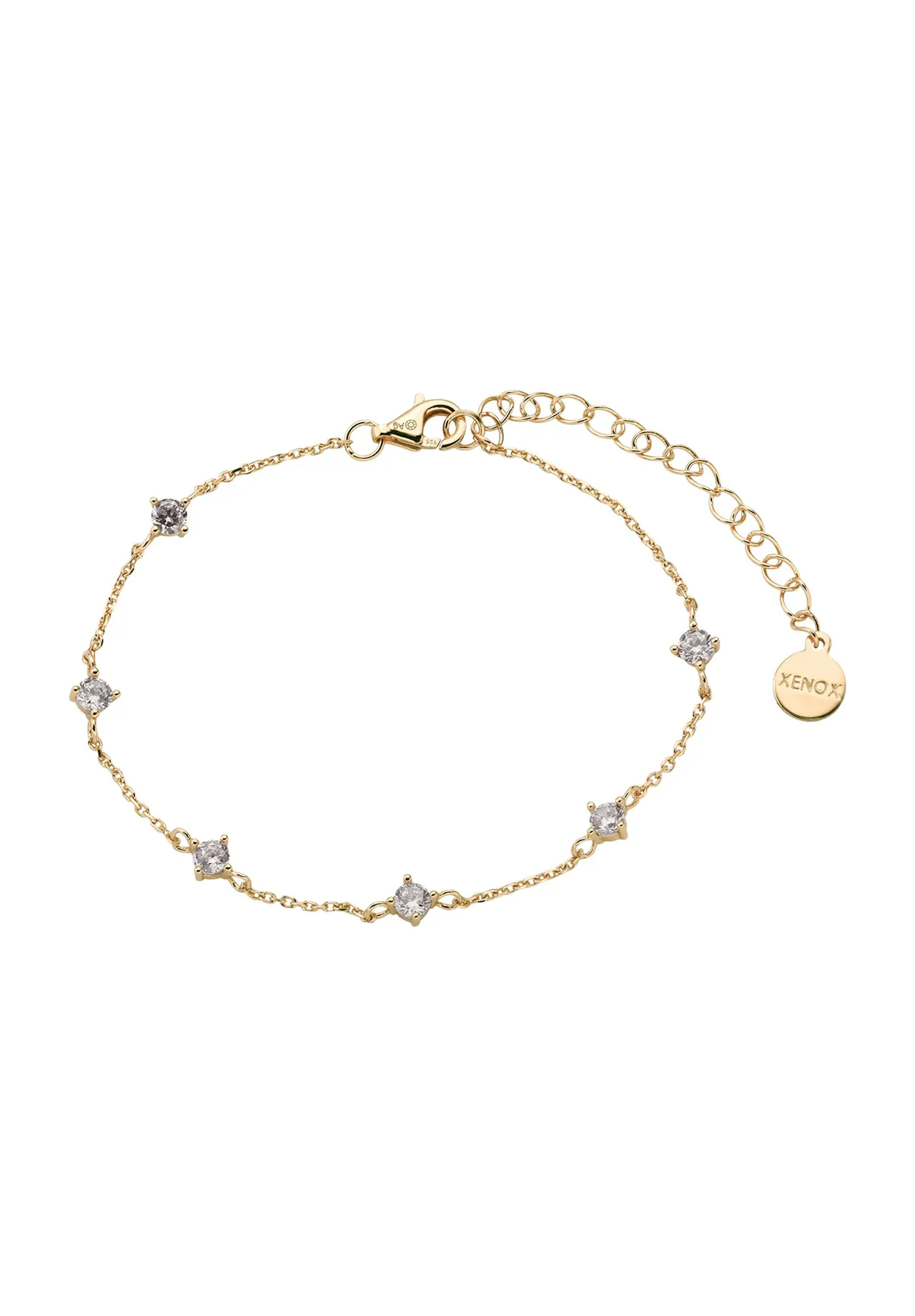 XENOX Damen Armband "XS2037G", 925er Silber, gold