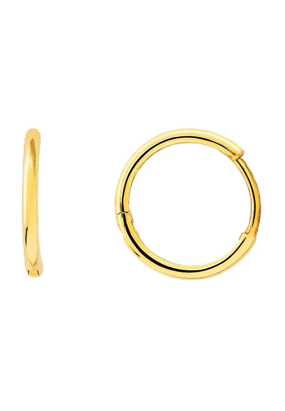 XENOX Damen Creolen, 375er Gelbgold, GELBGOLD