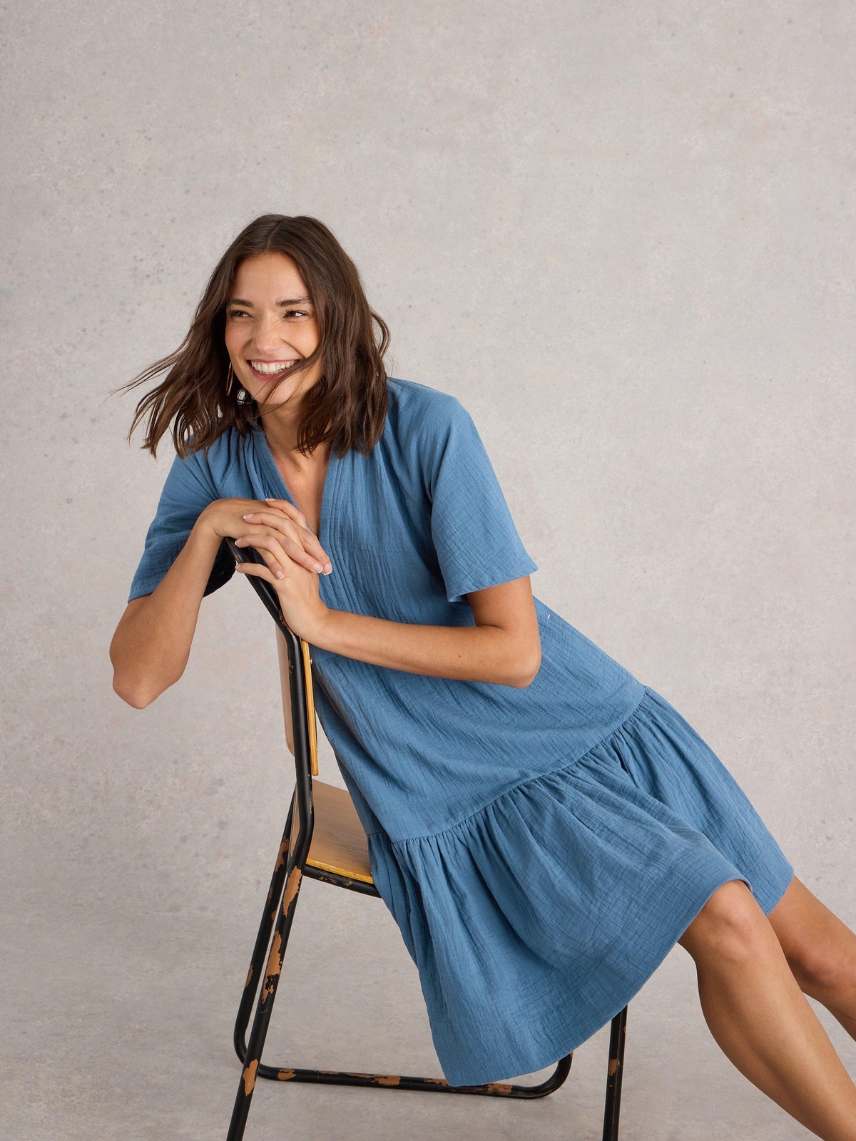 Kleid Sophia aus Bio-Baumwolle - 48