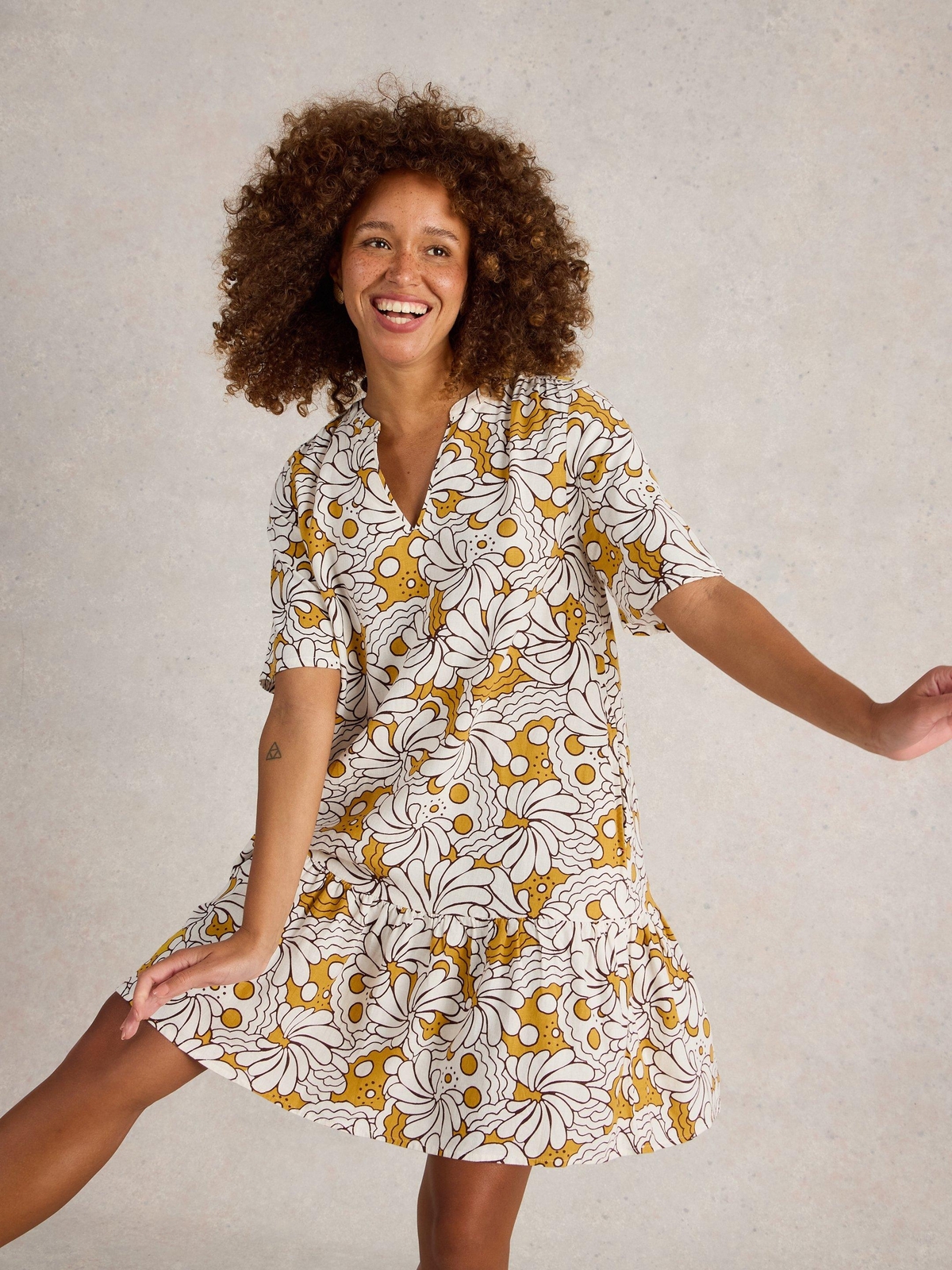 Kleid Otto aus Leinenmischung - 52/R