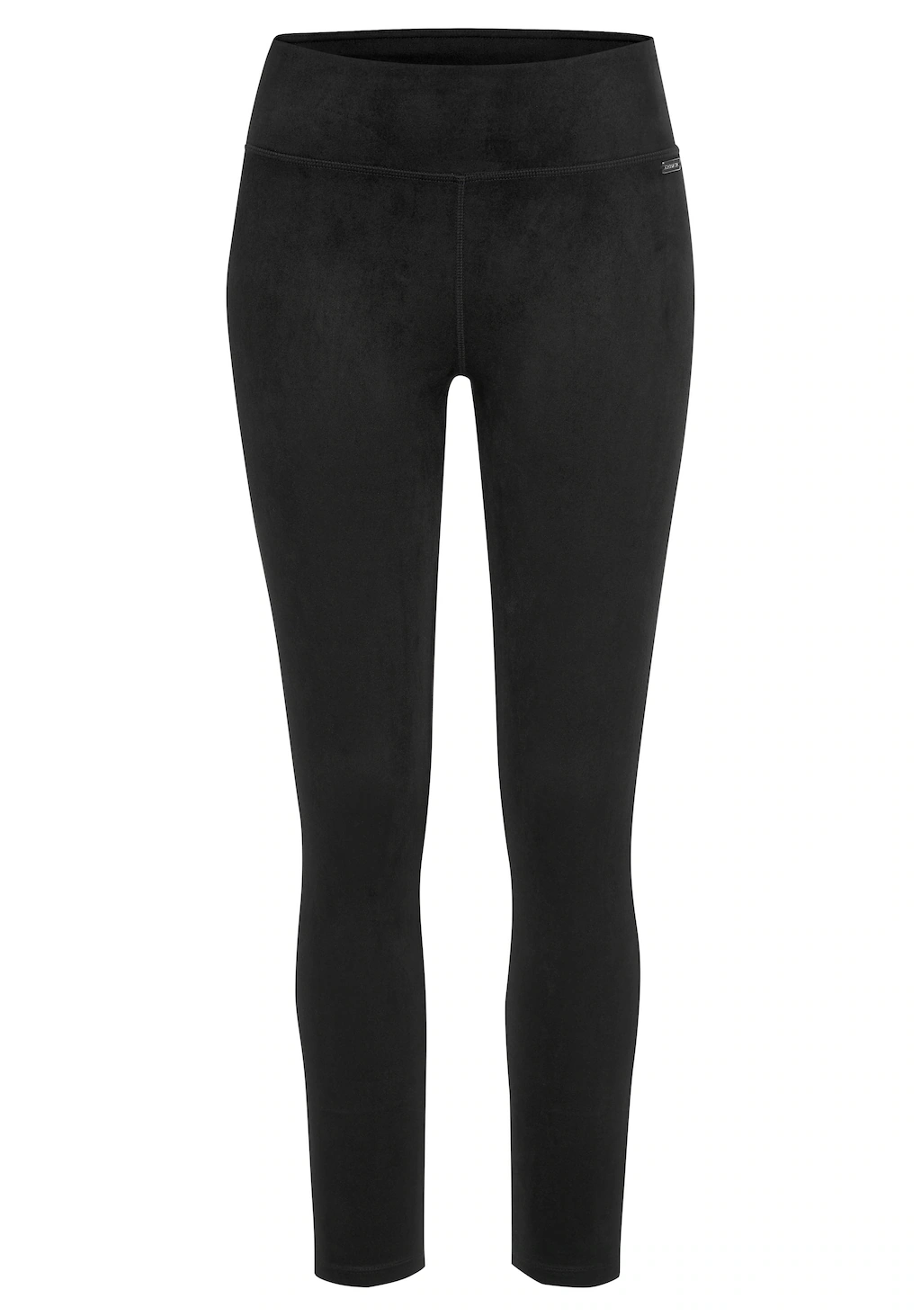 LASCANA Leggings, in Velourleder-Optik
