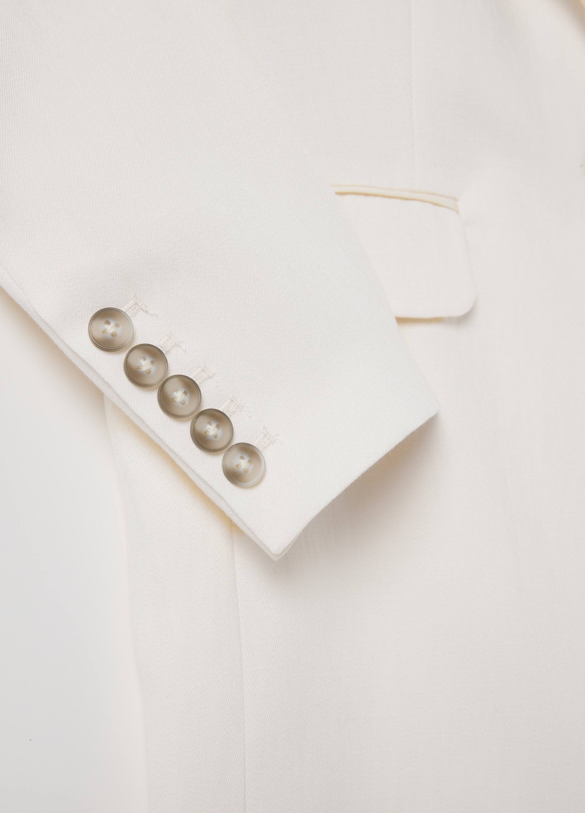Stefanel - Einreihiger Blazer aus Crêpe, Damen, Elfenbeinweiß